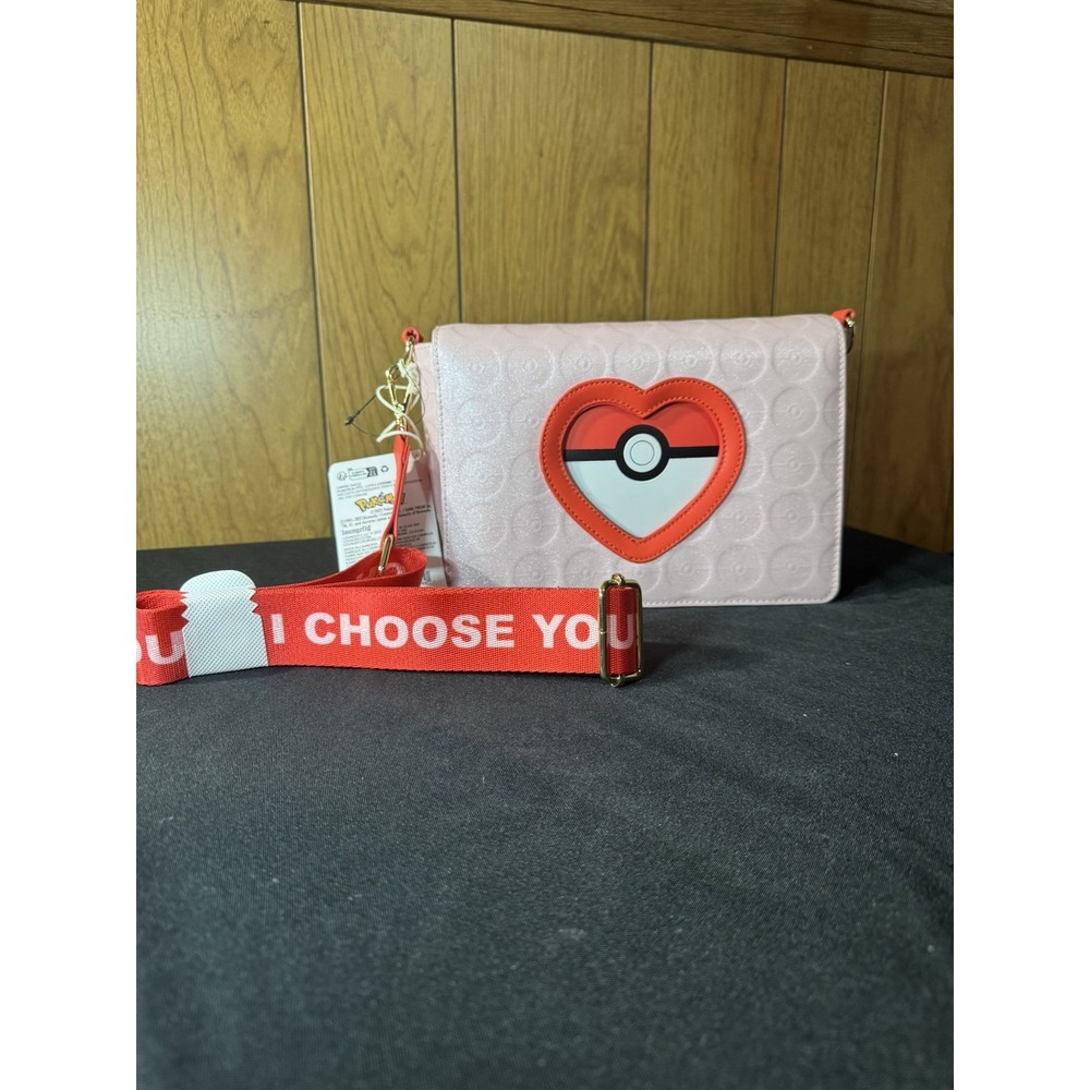 Loungefly Pokémon Exclusive I Choose You Hearts Crossbody Bag - NWT